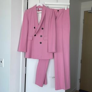 Pink pant suit
